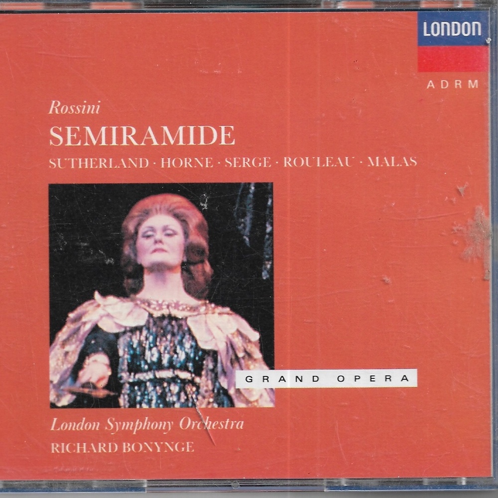 Rossini's Semiramide 3-CD Set Joan Sutherland London Symphony Richard Bonynge